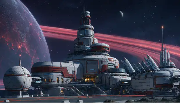 星际娱乐原创游戏深空贸易站场景